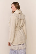 Daphira Fringe Alpaca Wrap Cardigan