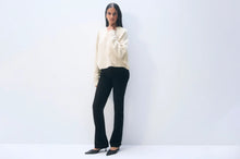 Cashmere Blend Luxe Fringe Crewneck
