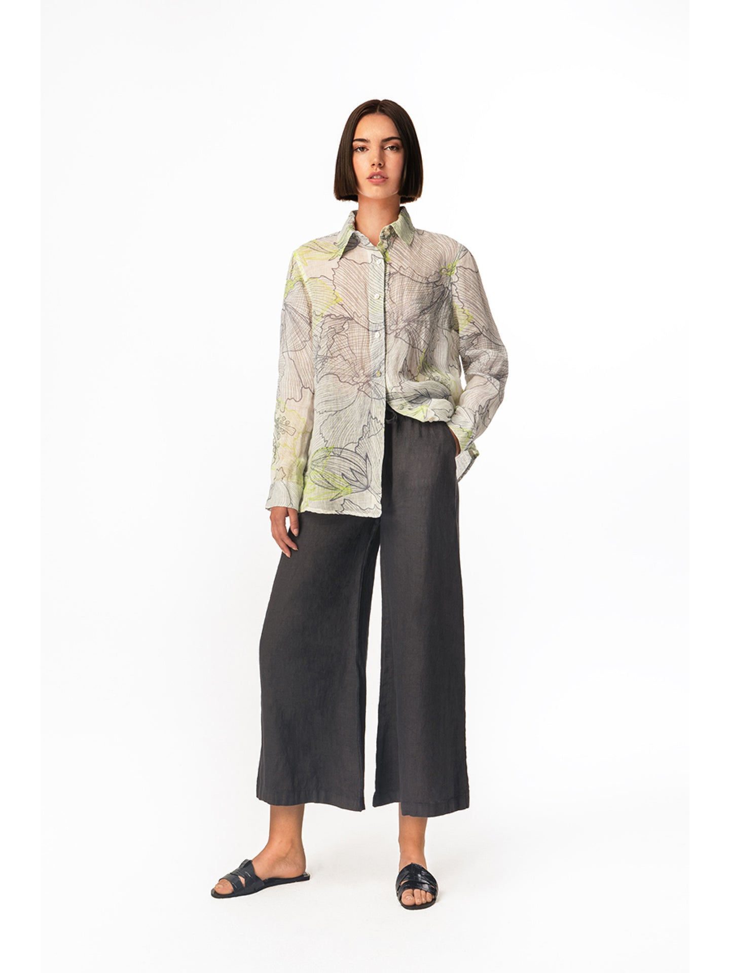 Linen Pants-7060