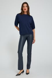 Leather Micro Flare Leggings