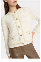 Metallic Textured Knit Jacket