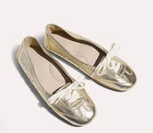 Commuter Sneaker in Gold Metallic Nappa