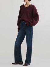 Karmine High Rise Refined Wide Leg Jean