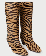 Cleo Zebra Mid-Calf Boot