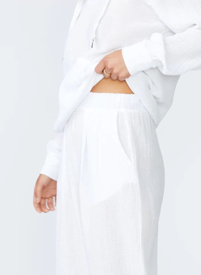 Wide Leg Gauze Pant