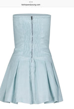 Positano linen strapless Mini