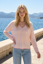 Light Cashmere V Neck Sweater