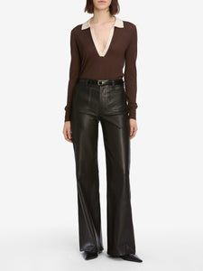 Le Slim Palazzo Modernist Pocket Leather