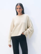 Cashmere Blend Luxe Fringe Crewneck