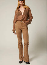 5 Pocket Leather Micro Flare