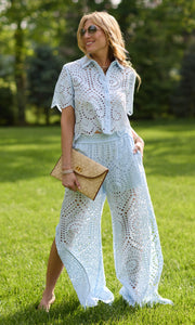 Connie Cotton Eyelet Pants