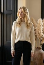 Scoop Neck Silk and Cotton Sweater