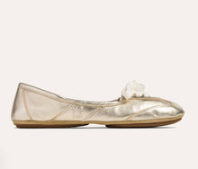 Commuter Sneaker in Gold Metallic Nappa