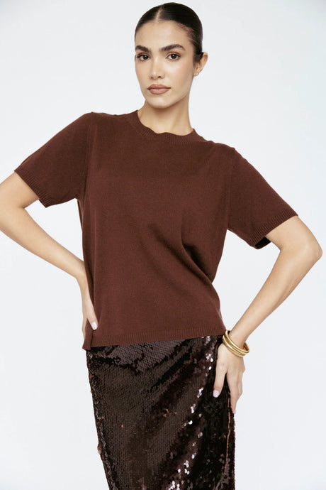 Cashmere Blend Sweater Tee