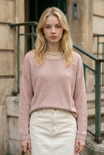 Scoop Neck Silk and Cotton Sweater