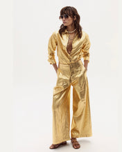 Culotte Metallic Linen Pants