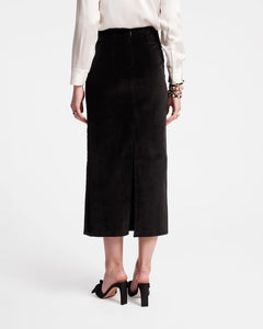 Tuxedo Maxi Skirt Velvet