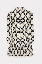 Willa Velvet Flock Lace Mock Neck Dress