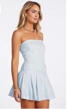Positano linen strapless Mini
