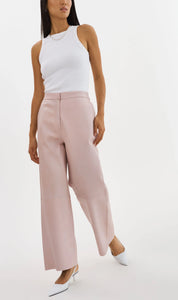 Yaren Wide Leg Leather Pant