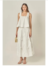 Applique Midi Skirt