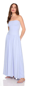 Tube Drop Waist Maxi Dress Monelle-NPT Tube Drop Waist Maxi Dress Monelle-NPT