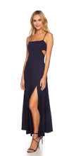 String Cut Out Long Slit Dress