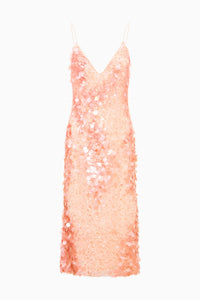 Kayleen Peach Sequin Midi Dress Monelle-NPT Kayleen Peach Sequin Midi Dress Monelle-NPT