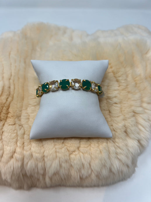 Peridot & Quartz Cuff