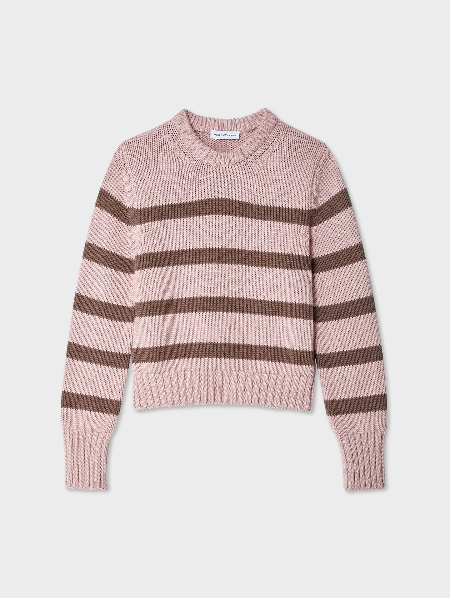 Organic Cotton Striped Crew Neck