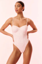Mina Gingam Eyelet One-Piece Swimsuit