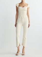 Bridget Boot Crop Scalloped Hem