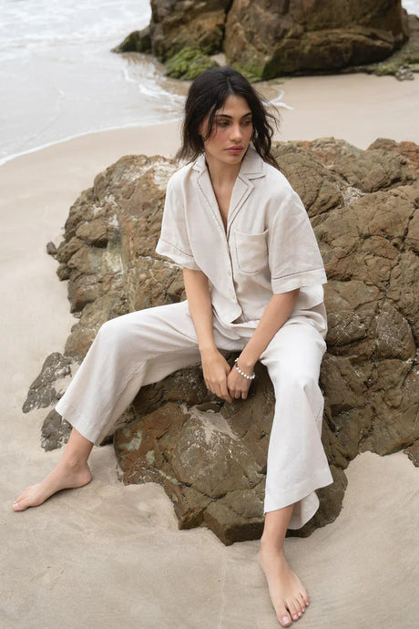 Quin Linen Top