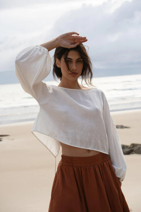 Louisa Linen Top