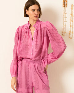 Annabel Pansy Sky Shirt