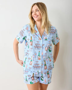 Champagne Tower Short Pj Set