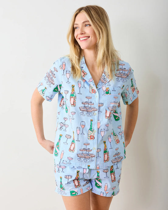 Champagne Tower Short Pj Set