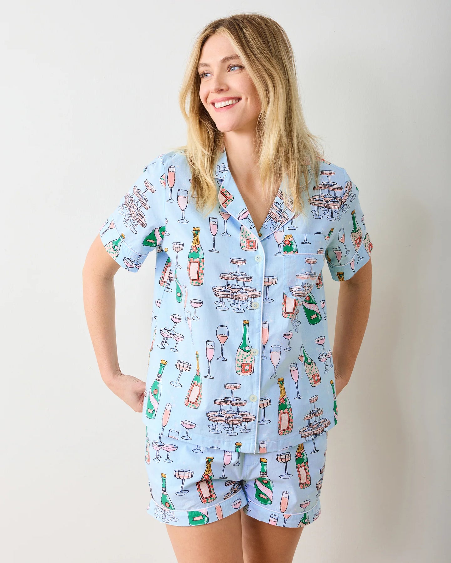 Champagne Tower Short Pj Set