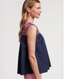 Jess Floral Embroidery Top