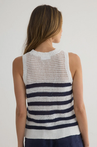 Sleeveless Crew Neck Top