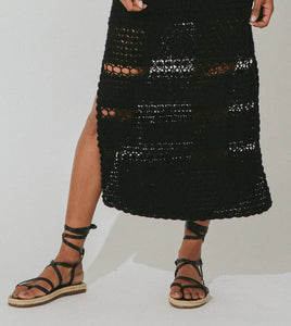 Diah Crochet Midi Dress