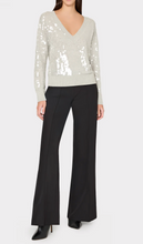 Ilaria Sequin Vneck Sweater Top