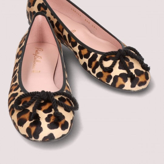 Leopard Round Toe Flats