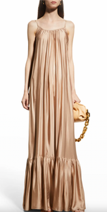 Draped Gown w/ Low Back
