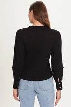 L/S Ruffle Crew W/ Cuff