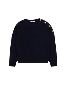 Gao Gold Button Sweater